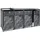 Mendler Mülltonnenbox HWC-J82 4 x 240 l metall