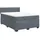 vidaXL Boxspringbett 140 x 200 cm Dunkelgrau
