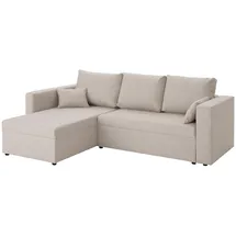 Home Affaire Ecksofa »Pur L-Form«, wahlweise mit Bettfunktion beige
