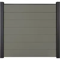 GROJA Steckzaun 180 x 180 cm Grau
