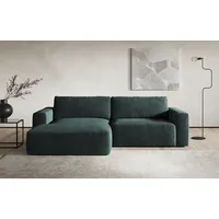 Cotta Ecksofa "Lasso L-Form, XL-Sofa", grün (hunter), B:288cm, 88% Polyester, 12% Polyamid, Sofas, Ecksofa