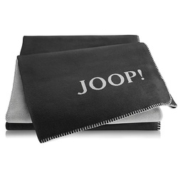 Joop! Wohndecke Uni-Doubleface Anthrazit-Ash