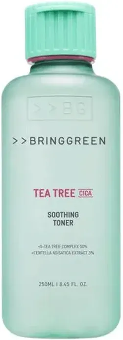 BRING GREEN Tea Tree CICA Beruhigender Toner | Sanfte tägliche Hautpflege für kühlende und feuchtigkeitsspendende Wirkung (8,5 Fl. Oz., 250ml)