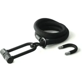 Texlock Eyelet 160 U/X-Lock Bundle, Textilseil mit Bügelschloss Schwarz Modell 2025