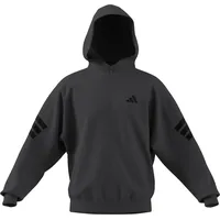 adidas Future Icons Three Stripes Full-Zip Hoodie, grey six, L