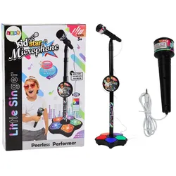 LEAN Toys Spielzeug-Musikinstrument Mikrofon Ständer Kinder Kindermikrofon Spielzeug Musik Dekoration Spaß