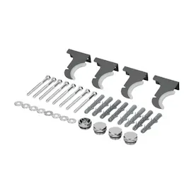 luxebath Paneelheizkörper Vertikal 480 x 1600 mm Anthrazit mit Mittelanschluss