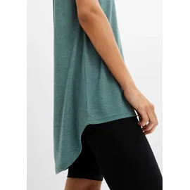 bonprix Longshirt Grau/Grün L