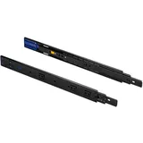 MS Beschläge Schubladenschienen Vollauszug Schwarz 600 mm