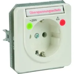Dehn 924335 Schutzkontaktsteckdose mit Überspannungs -ableiter DELTA profil titanweiß NSM PRO TW NSMPROTW