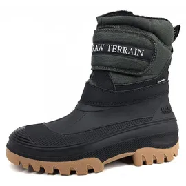 Spirale Winterstiefel Herren Schwarz/Grün 45