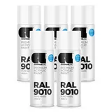 COSMOS LAC Sprühlack Sprühdose - 400ml - Sprühfarbe für den DIY-Bereich, geeignet für alle Oberflächen - Lackspray (5, RAL 9010 - reinweiß glänzend)