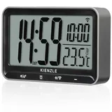 KIENZLE Wecker Digital Horizontal Silber-Schwarz