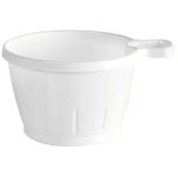 800 Kunststoff Becher mit Henkel 21 cl Weiß