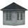 Palmako Holz-Pavillon Hanna inkl.Fußboden Grau BxT: 303 cm x 303 cm FSC®