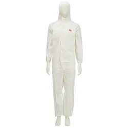 3M 4545, Weiß, XL, Erwachsener, Unisex, Reißverschluss, Frontseite