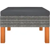 vidaXL Fußbank 66 x 65 x 32 cm Grau