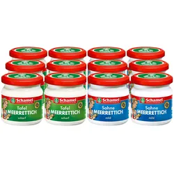 Schamel Meerrettich 190 g, verschiedene Sorten, 12er Pack