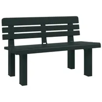 Furnicato Gartenbank Grün 110x52x71 cm Polypropylen