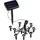 Spetebo Solarleuchte schwarz 10er Set Mini Gartenstrahler warm weiß
