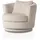 furn.design Drehsessel in wollweiß Mega-Cord Sessel 360° drehbar inklusive Kissen Comfy