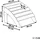 Beliani Fusshocker Gartenhocker 50 x 34 x 43 cm grün