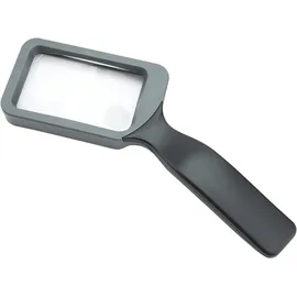 CARSON Handheld 2x Handlupe im Rechteckformat mit 6,5x Spotlinse (JS-18)
