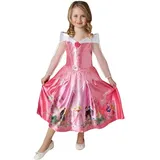 Rubie ́s Kostüm Disney Prinzessin Dornröschen Dream Kinderkostüm, Traumhaftes Prinzessinnenkleid mit Szenen aus dem Disney-Spielfilm rosa 116
