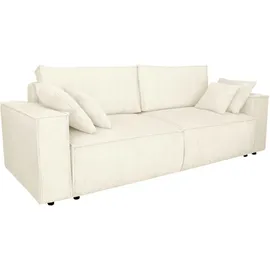SUN GARDEN Carryhome Schlafsofa, Grau, 2-Sitzer, Füllung: Polyester, Schaumstoffflocken,Polyester, Schaumstoffflocken, 199x95x97 cm, Schlafen auf Sitzhöhe, Wohnzimmer, Sofas & Couches, Schlafsofas, Schlafsofas mit Bettkasten