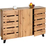 Mendler Sideboard HWC-M46 88 x 120 x 34 cm Braun