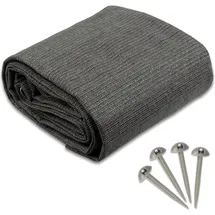 casa pura Vorzeltteppich 3 x 6 m 240 g/m2 HDPE - Grau