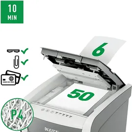 Leitz IQ Autofeed Small Office Aktenvernichter, Weiß