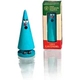 Crottendorfer Räucherkerzen - Räucherfigur/Räuchermännchen - Mini Ziegenbeine - Motiv: Leo Lavendel - 9 cm - Made in Germany