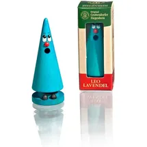 Crottendorfer Räucherkerzen - Räucherfigur/Räuchermännchen - Mini Ziegenbeine - Motiv: Leo Lavendel - 9 cm - Made in Germany