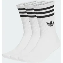 adidas 3-Streifen Crew Socken 3er Pack Weiß 46-48