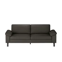 Max Schelling Ledersofa mit Winkelfüßen Maximum , braun , Maße (cm): B: 224 H: 86 T: 97.0