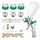 Trutzholm HVLP Lackierpistole mit 3 Edelstahldüsen 1,4mm 1,7mm 2,0mm 600ml Becher
