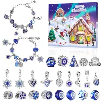 Adventskalender 2025 mädchen, adventskalender armband, 24 Füllung Adventskalender Weihnachtskalender mit Schmuck Charm Armbänder, Jugendliche Mädchen Geschenke 6 7 8 9 10 11 12 13 Jahre