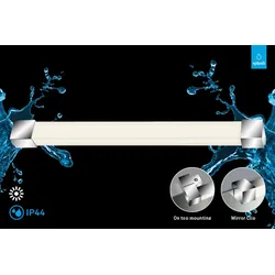 BRILONER LEUCHTEN LED Spiegelleuchte "ACIOTIS", silber (silber, weiß), Lampen, LED Badleuchte