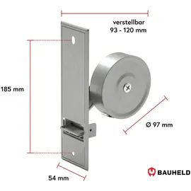 BAUHELD Gurtwickler Unterputz 185mm Maxi mit Abdeckplatte