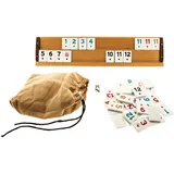 Rummikub – Okey 101, Rummy perfekt für 2-4 Spieler, Brettspiel aus Holz