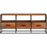 vidaXL TV-Schrank 110x30x45 cm Massivholz Akazie