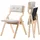 Vevor Klappstuhl Gartenstuhl 2 St. 180 kg belastbar Beige/Weiß