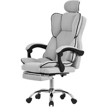 ML-Design Bürostuhl Ergonomisch Hellgrau