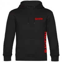 Multifanshop Kapuzen Sweatshirt - Bayern - Brust & Seite