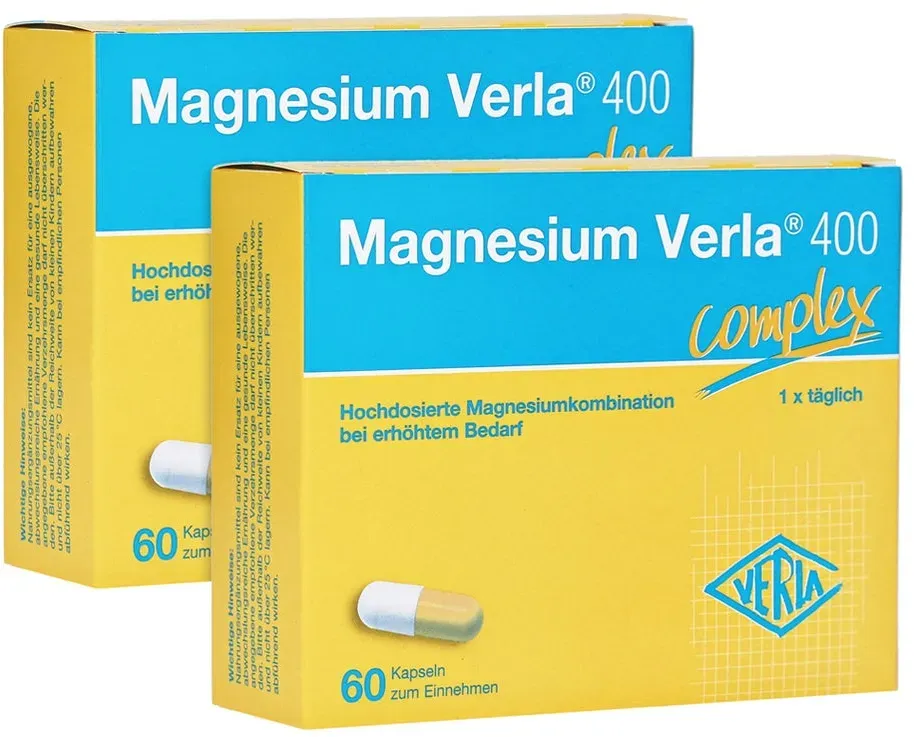 Magnesium Verla 400 Kapseln 2X60 St