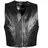 PAULGOS Lederweste Biker Kutte Echtleder BW12 in Schwarz | Gr.: S