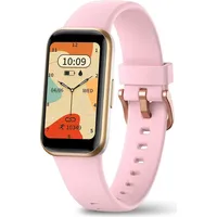 Fitnessuhr mit Schrittzähler Pulsmesser Schlafmonitor Fitness Tracker Smartwatch Armband IP68 Wasserdicht Pulsuhr Sportuhr kompatibel mit Android ios - Rosa