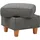 Home Affaire Polsterhocker Palmera 58 x 48 x 58 cm grau
