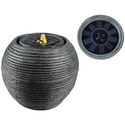 MARELIDA LED Solar Brunnen Kugelbrunnen Zierbrunnen Springbrunnen D: 35,5cm